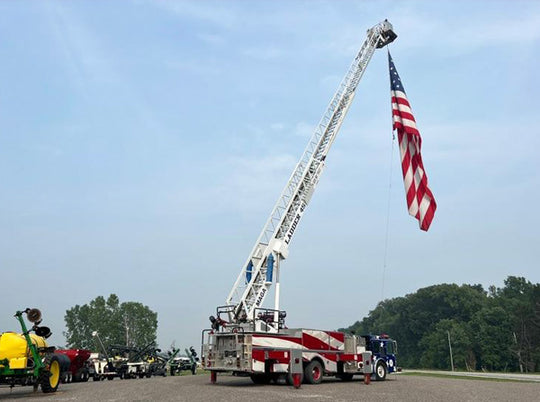 Come See the Huge J&M American Flag