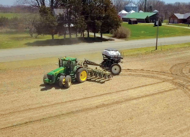 strip till equipment, in field